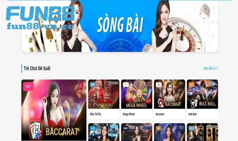 Đôi nét casino FUN88 đẳng cấp